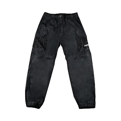 Pre-owned Supreme Mesh Pocket Belted Cargo Pant 'black'