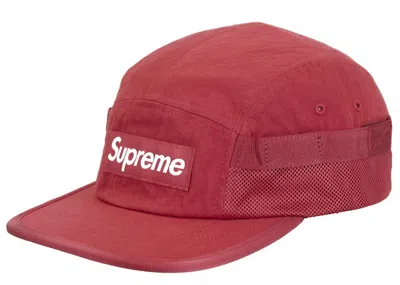 Pre-owned Supreme Mesh Pocket Camp Cap (fw24) In Red