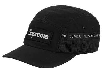 Pre-owned Supreme Mesh Pocket Camp Cap In Black