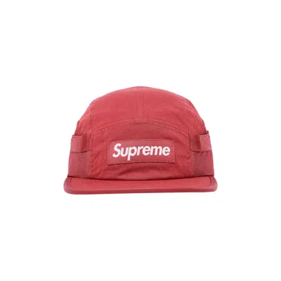 Pre-owned Supreme Mesh Pocket Camp Cap 'red'