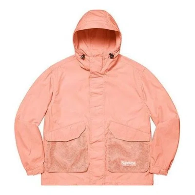 Supreme Mesh Pocket Cargo Jacket 'pink' In Orange