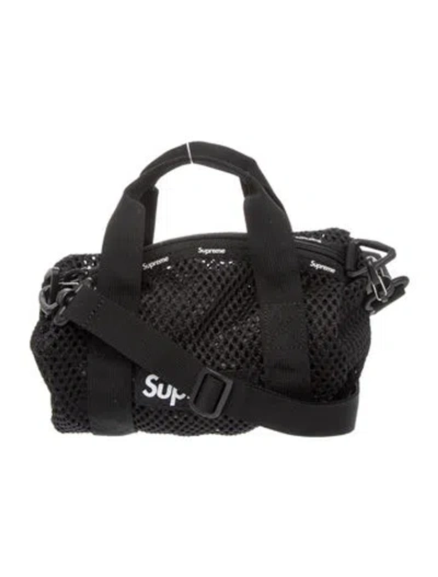Pre-owned Supreme Mesh Shoulder Bag In Black