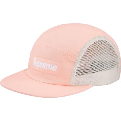 Pre-owned Supreme Mesh Side Panel Camp Cap In Light Peach