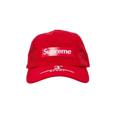 Pre-owned Supreme Mesh Side Panel Camp Cap 'red'