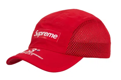 Pre-owned Supreme Mesh Side Panel Camp Cap Ss24 Red