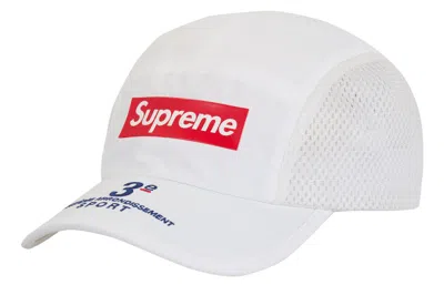Pre-owned Supreme Mesh Side Panel Camp Cap Ss24 White