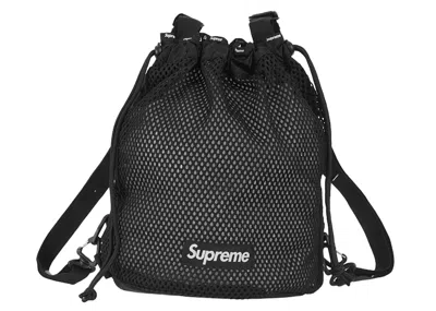 Pre-owned Supreme Mesh Small Backpack In Black