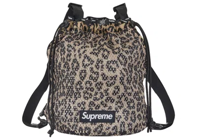 Pre-owned Supreme Mesh Small Backpack In Leopard