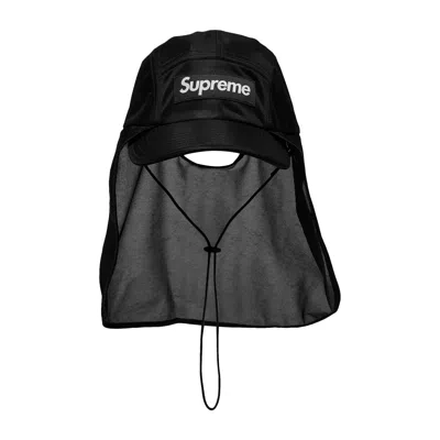 Pre-owned Supreme Mesh Sunshield Camp Cap 'black'