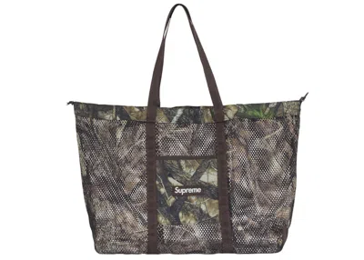 Pre-owned Supreme Mesh Tote Bag In Truetimber Kanati Camo