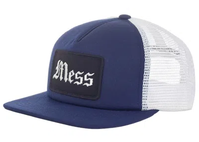 Pre-owned Supreme Mess Mesh Back 5panel In Navy Blue