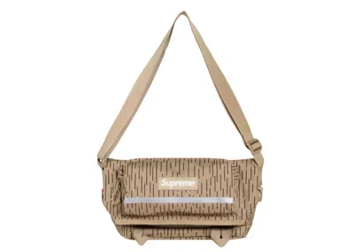 Pre-owned Supreme Messenger Bag In Tan Raindrop