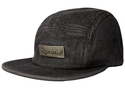 Pre-owned Supreme Metal Plate Camp Cap In Black
