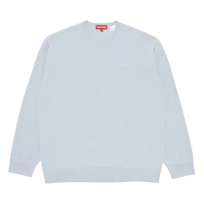 Pre-owned Supreme Metallic Long-sleeve Top 'light Slate' | Blue | Men's Size L