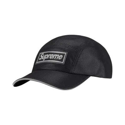 Pre-owned Supreme Metallic Mesh Camp Cap 'black' | Men's Size Onesize