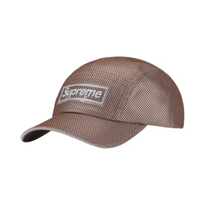 Pre-owned Supreme Metallic Mesh Camp Cap 'brown' | Men's Size Onesize