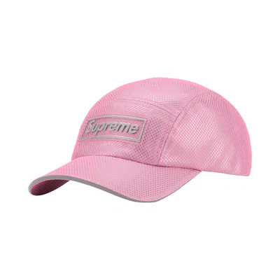 Pre-owned Supreme Metallic Mesh Camp Cap 'pink' | Men's Size Onesize