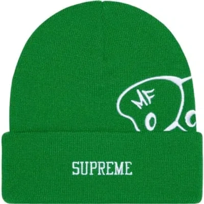Supreme Mf Doom Beanie 'green White'