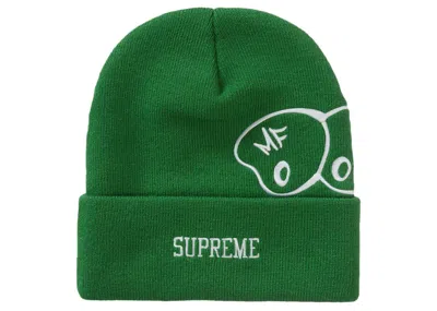 Pre-owned Supreme Mf Doom Beanie In Green