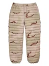 Supreme Micro Down Camouflage-print Trousers In Green