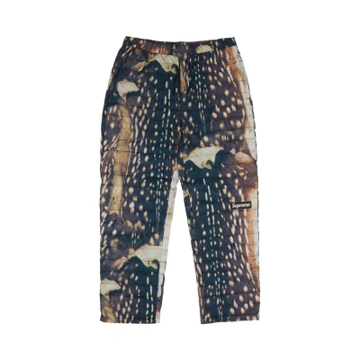 Pre-owned Supreme Micro Down Pant 'deer' In Multi-color