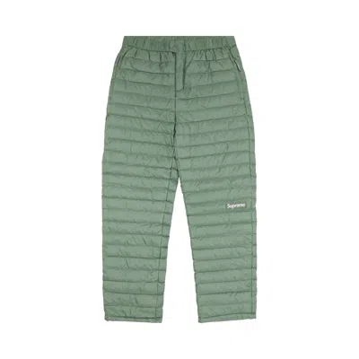 Pre-owned Supreme Micro Down Pant 'olive' | Green | Men's Size M