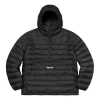 Supreme Micro Half Zip Hooded Pullover 'black White'