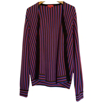 Pre-owned Supreme Micro Stripe Cardigan