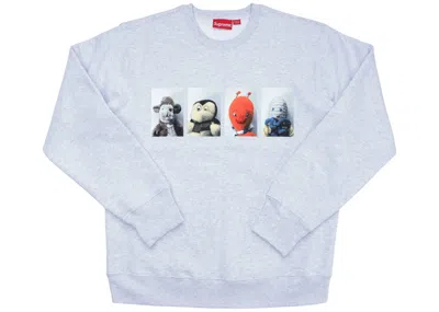 Pre-owned Supreme Mike Kelley Ahhyouth! Crewneck Sweatshirt In Ash Grey