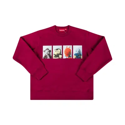 Pre-owned Supreme Mike Kelley Ahh...youth! Crewneck Sweatshirt 'magenta' In Purple