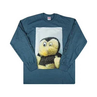 Pre-owned Supreme Mike Kelley Ahh...youth! Long-sleeve T-shirt 'slate' In Blue