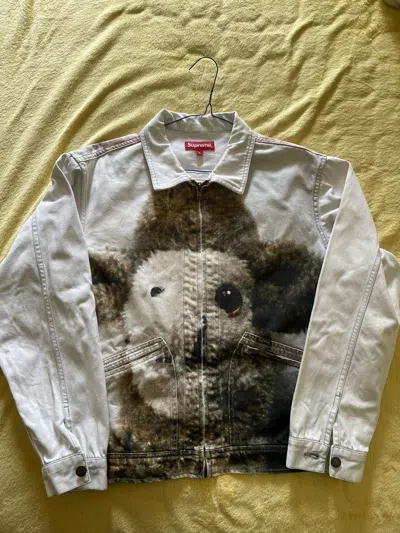 Pre-owned Supreme Mike Kelley Ahhyouth! Work Denim Jacket Trucker In Blue
