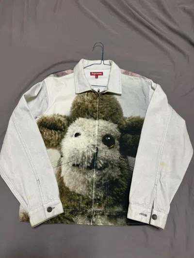 Pre-owned Supreme Mike Kelley Ahhyouth! Work Denim Jacket Trucker In Blue