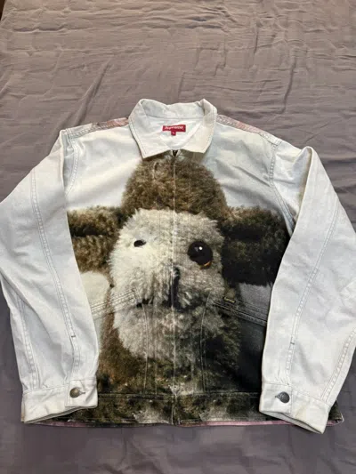 Pre-owned Supreme Mike Kelly Ahhyouth! Work Denim Trucker Jacket In Multi