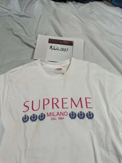 Pre-owned Supreme Milano Tee In White