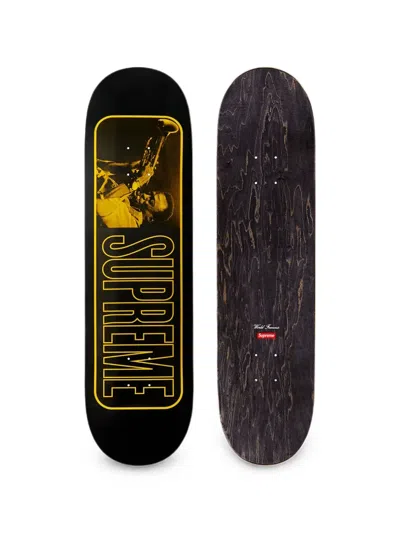 Supreme Miles Davis Skateboard Deck In Black