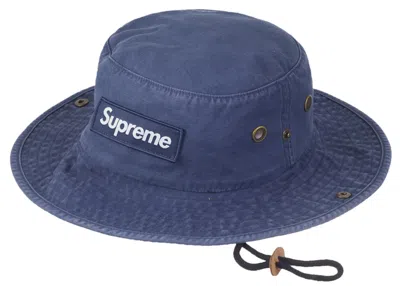 Pre-owned Supreme Military Boonie (fw23) In Navy Blue