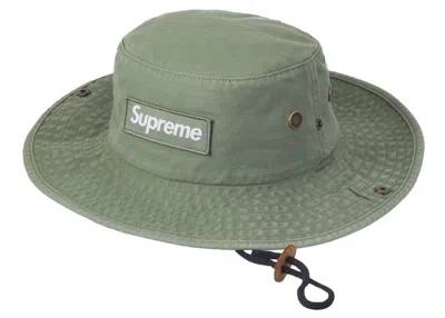 Pre-owned Supreme Military Boonie (fw23) In Olive In Green