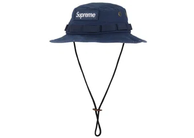Pre-owned Supreme Military Boonie (fw24) In Navy Blue