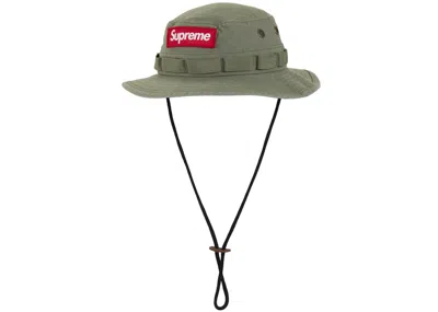 Pre-owned Supreme Military Boonie (fw24) In Olive