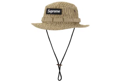 Pre-owned Supreme Military Boonie (fw24) In Tan Raindrop In Brown