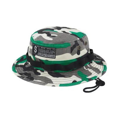 Pre-owned Supreme Military Boonie 'green Camo' | Men's Size S/m