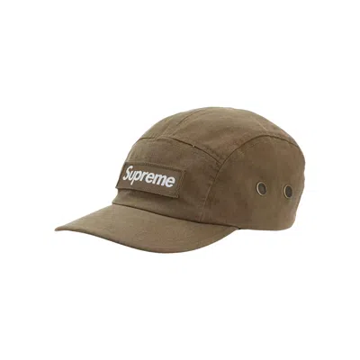 Pre-owned Supreme Military Camp Cap 'brown'