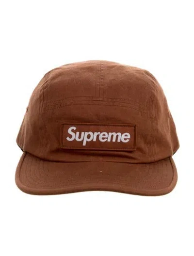 Pre-owned Supreme Military Camp Cap (fw18) Rust Orange