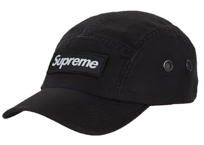 Pre-owned Supreme Military Camp Cap (fw22) In Black