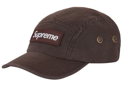 Pre-owned Supreme Military Camp Cap (fw22) In Brown