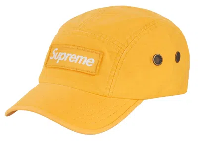 Pre-owned Supreme Military Camp Cap (fw22) In Yellow