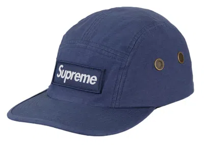 Pre-owned Supreme Military Camp Cap (fw23) In Navy Blue