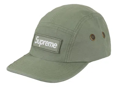 Pre-owned Supreme Military Camp Cap (fw23) In Olive