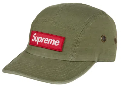 Pre-owned Supreme Military Camp Cap (fw24) In Olive